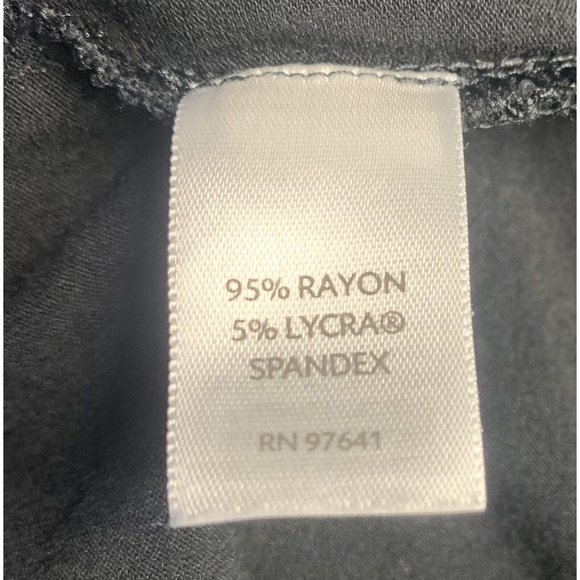 J Jill Wearever  Womens Cardigan Top Size Small Black Button Front Rayon Blend - Picture 4 of 6